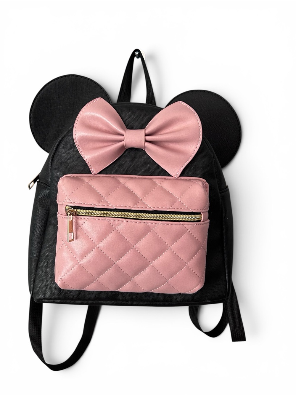Disney Minnie Mouse Bioworld Pink & Black Backpack Purse